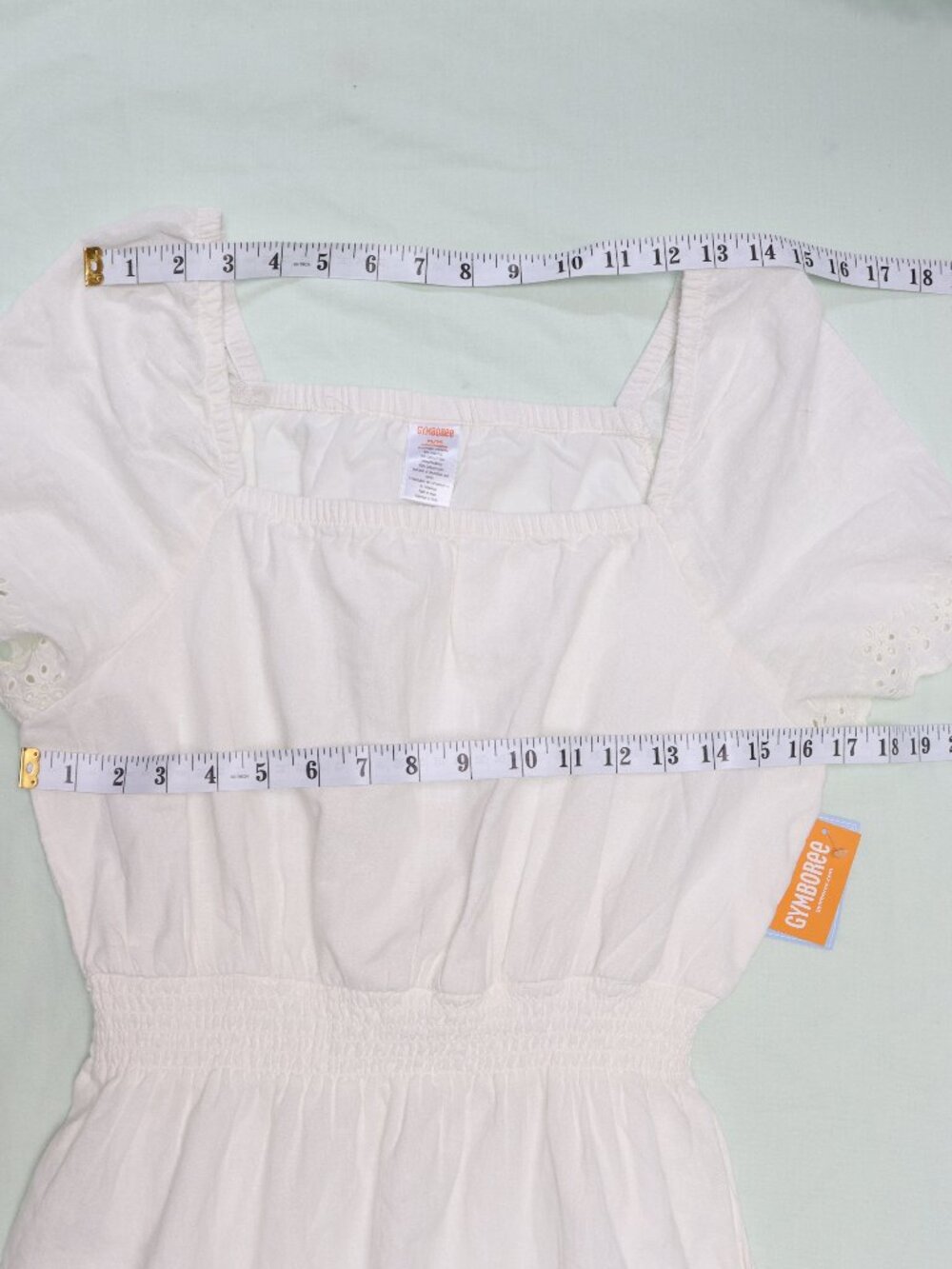Gymboree White Linen-Cotton Eyelet Dress - Picture 8 of 9